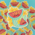 Wholesome Watermelon • Glitter Vinyl Sticker