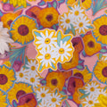 Daisy Sticker • Glitter Vinyl Sticker
