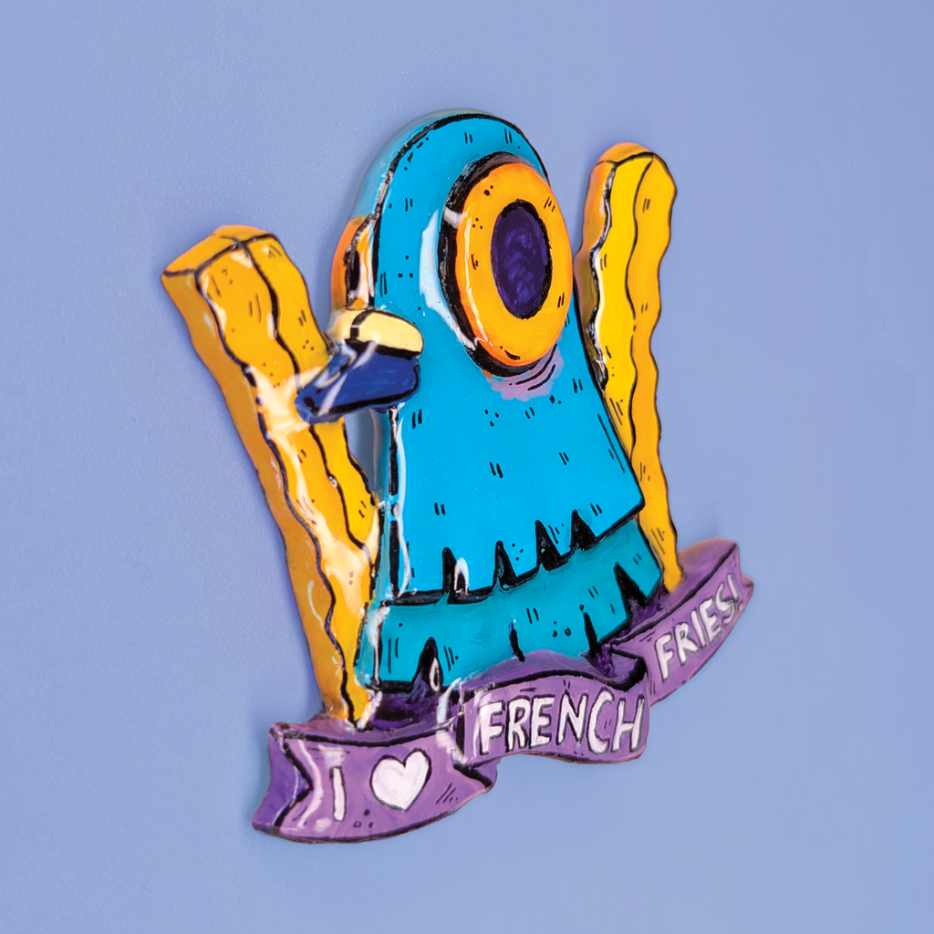 *PREORDER* Pigeons Love French Fries • Handmade Magnet