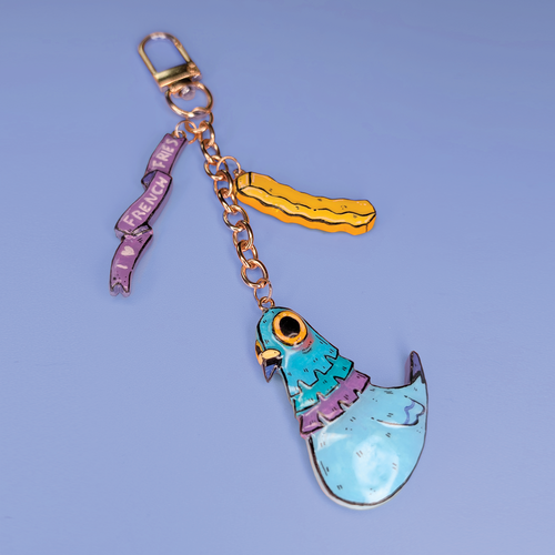 *PREORDER* Pigeons Love French Fries • Keychain
