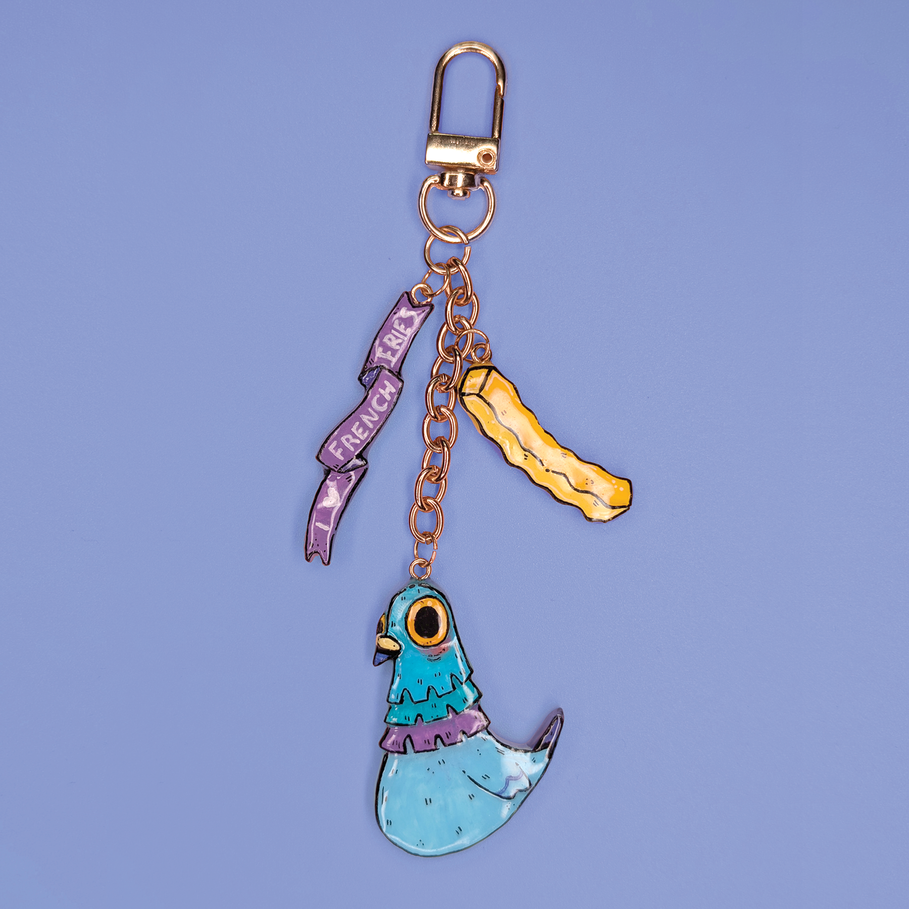*PREORDER* Pigeons Love French Fries • Keychain