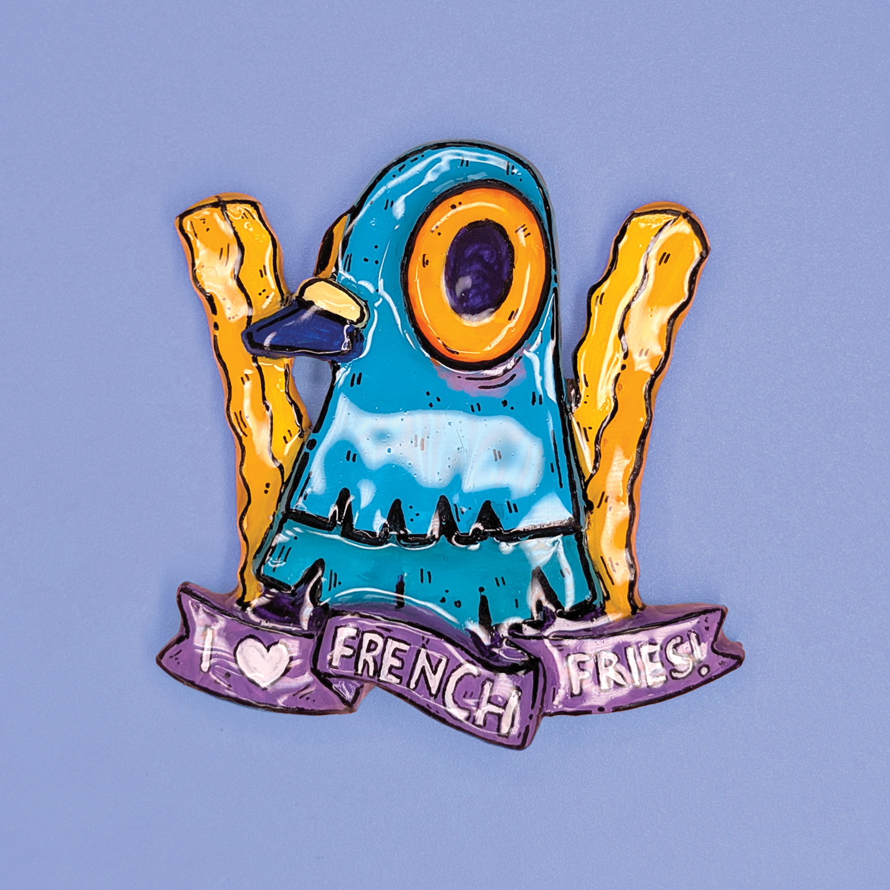 *PREORDER* Pigeons Love French Fries • Handmade Magnet